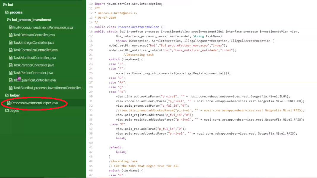Classe Helper de Visualização e ocultação de Tabs