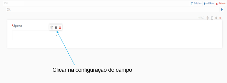 Configuração do campo