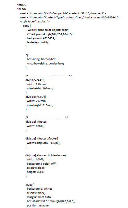 HTML template exemplo