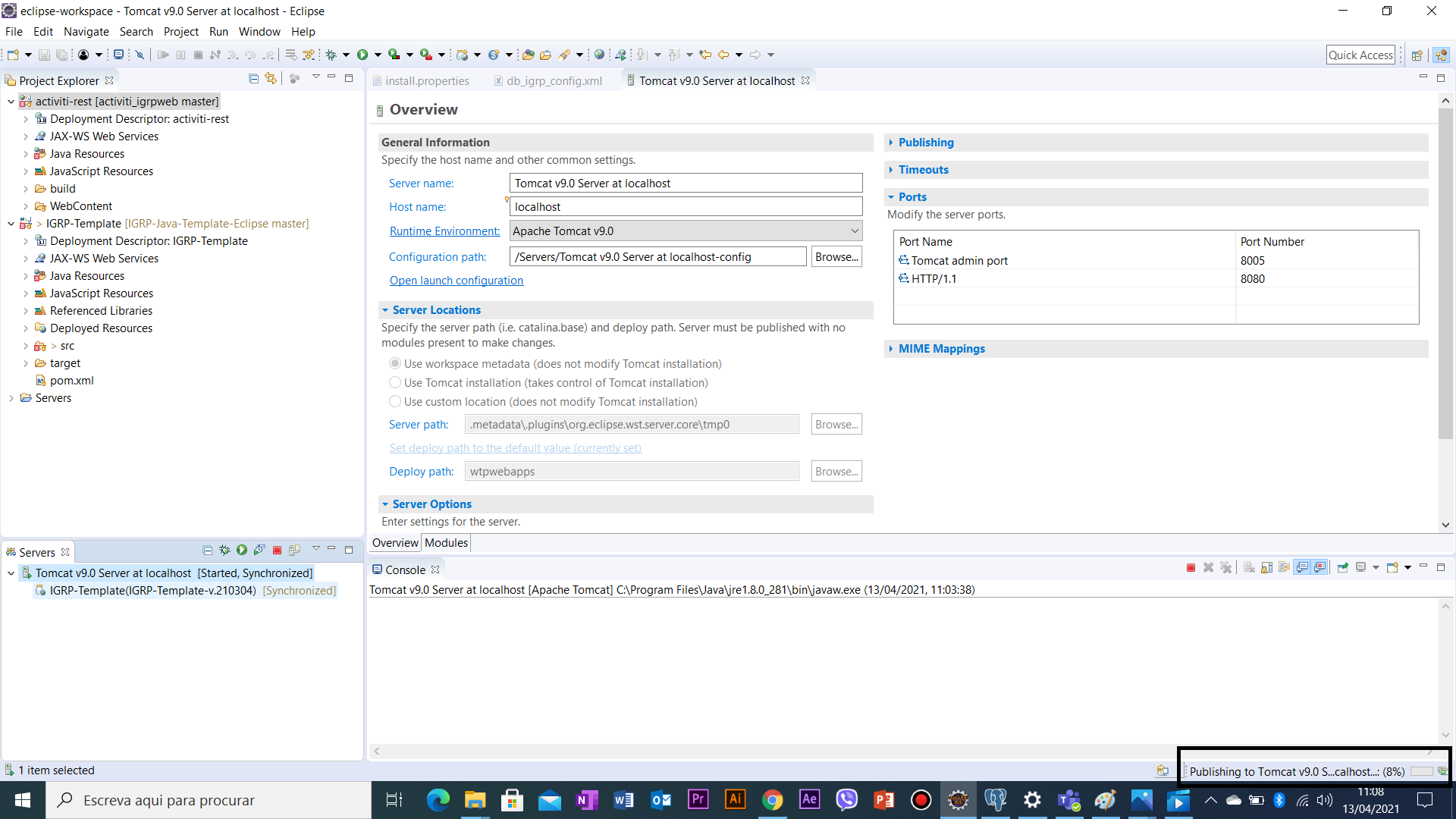 Esperar o processo de Clean Server terminar